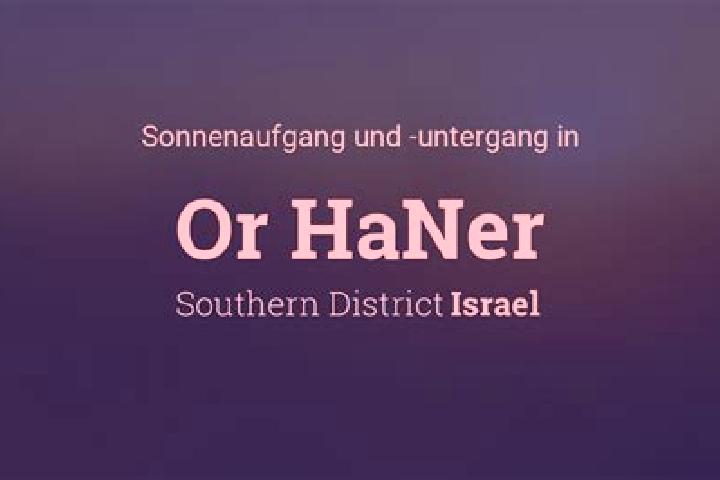 escort Or HaNer