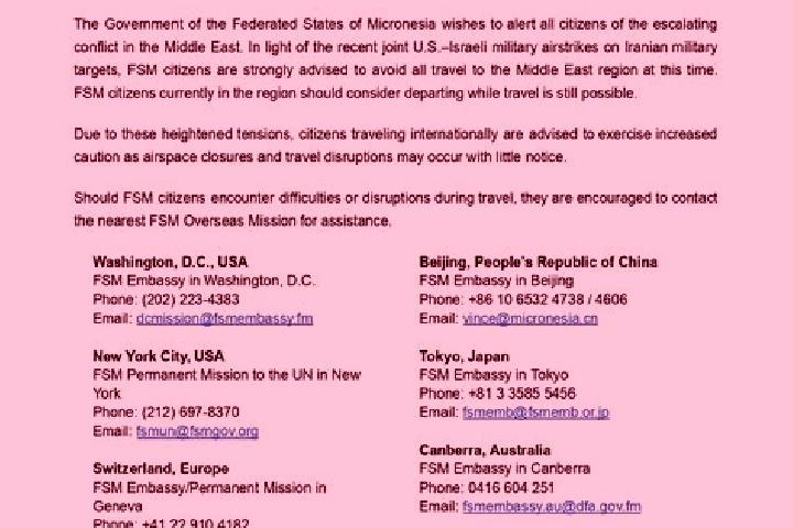 Escorts Madolenihm Municipality Government, Micronesia — Local Companions
