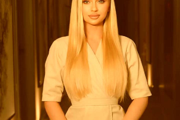 Nora, 20, a blonde amber-eyed latina companion based in Lanestosa. Offering Dinner Date, Tantra, Erotic Massage, CIM. Available for incall and outcall, day a...